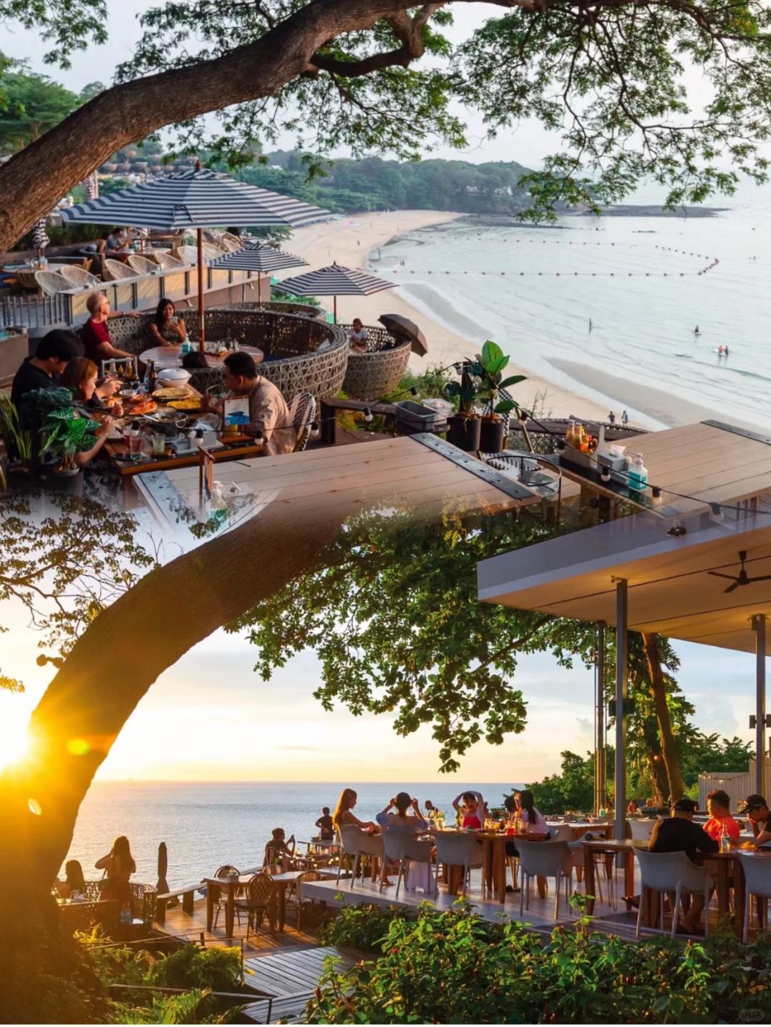 Pattaya-Top 5 restaurants with the best sunsets in Pattaya: 3 Mermaids, House of Benedict and Cave Beach Club