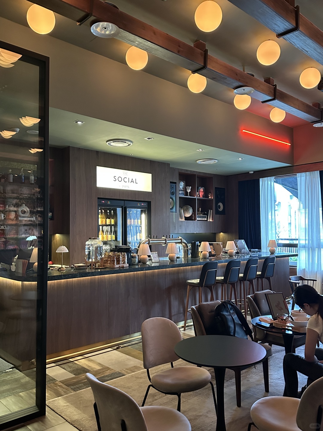 Taiwan-Episode Hotel in Da'an District, Taipei, with vinyl record wall that plays pop songs on loop