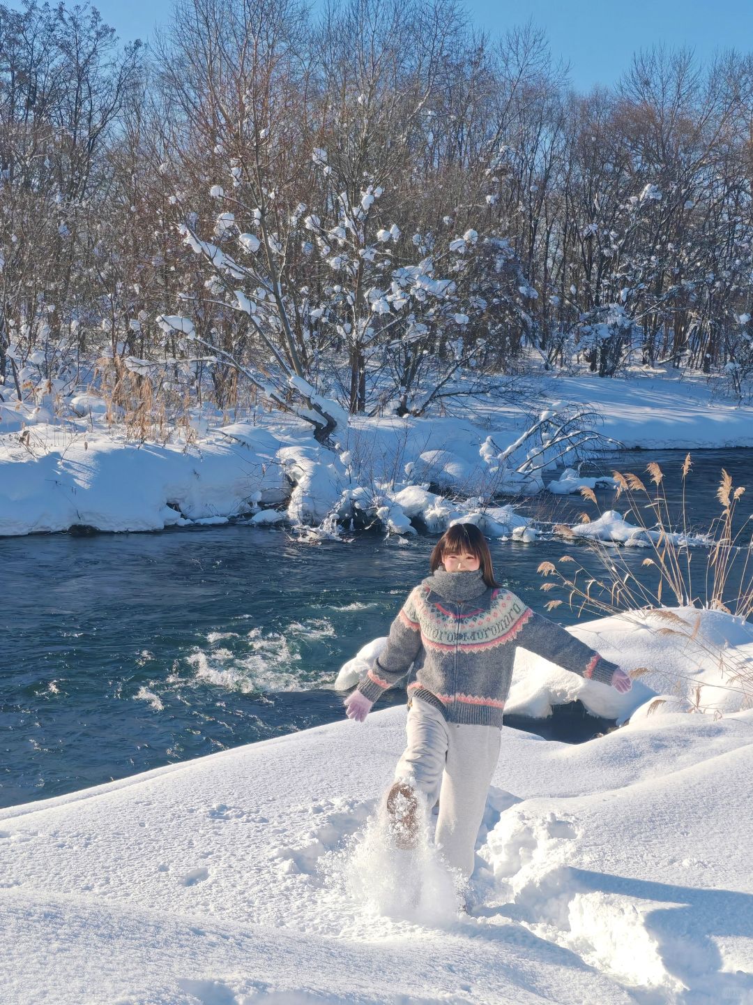 Sapporo/Hokkaido-It was snowing heavily in Asahikawa Palace Park, 🤍and there was no one there