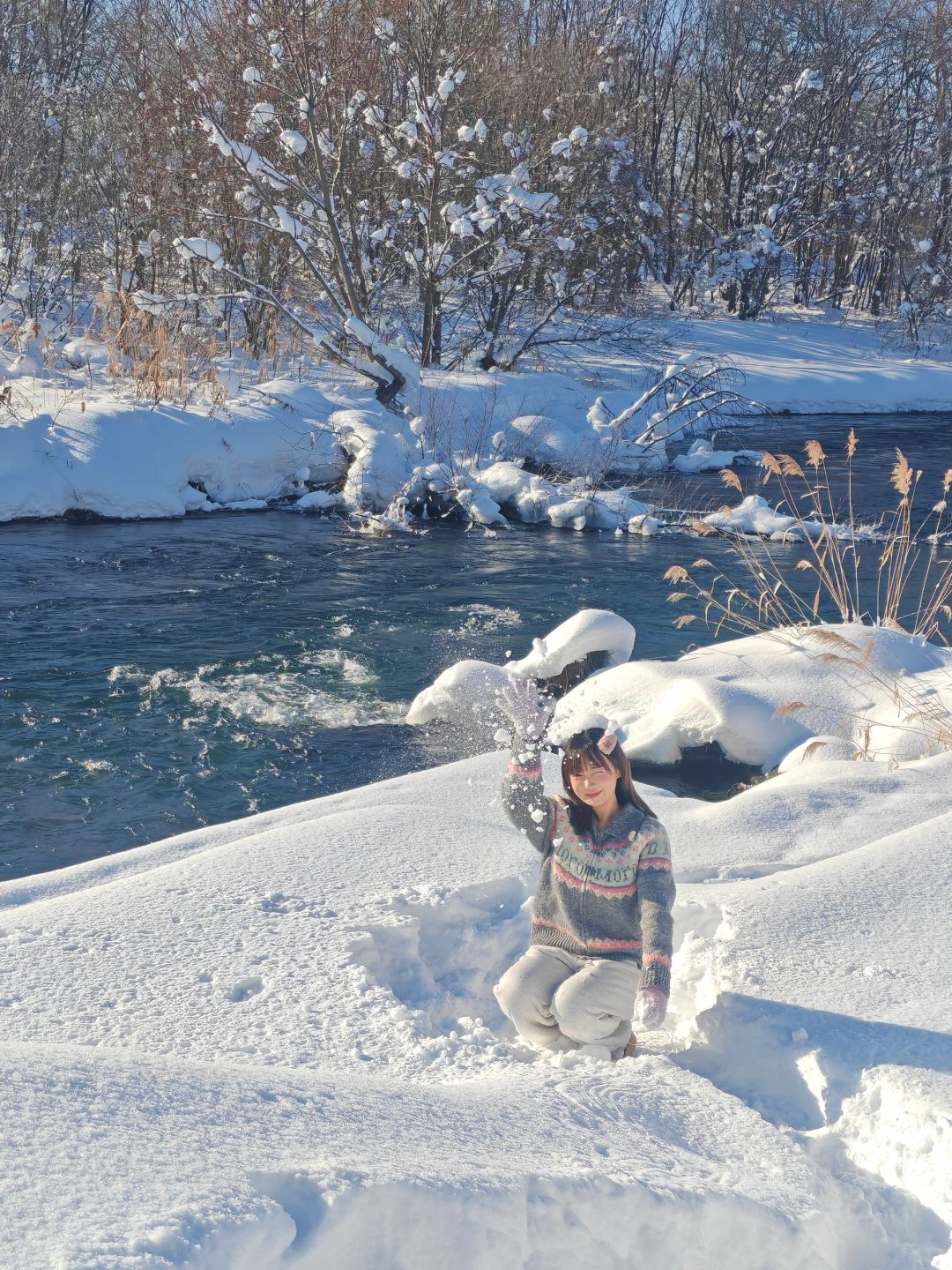 Sapporo/Hokkaido-It was snowing heavily in Asahikawa Palace Park, 🤍and there was no one there