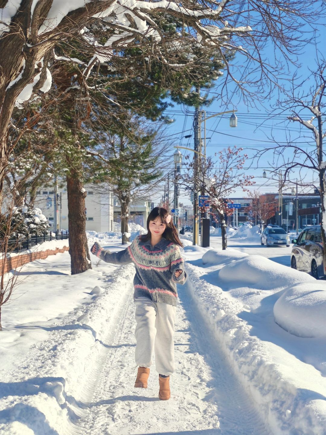 Sapporo/Hokkaido-It was snowing heavily in Asahikawa Palace Park, 🤍and there was no one there