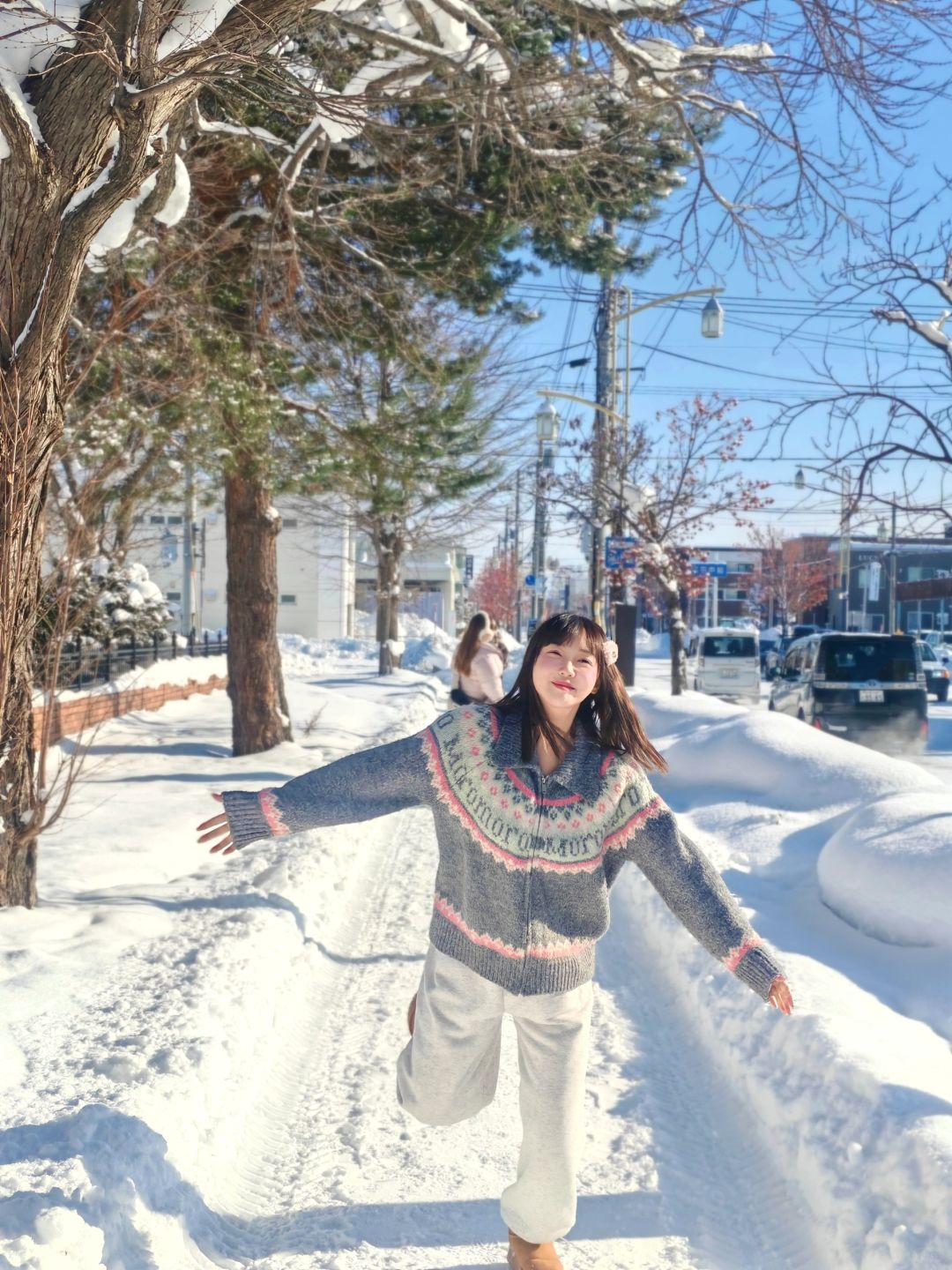 Sapporo/Hokkaido-It was snowing heavily in Asahikawa Palace Park, 🤍and there was no one there