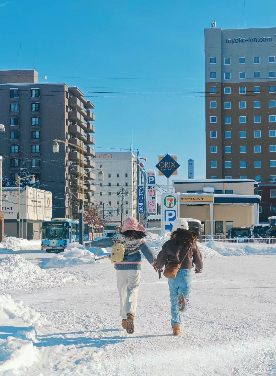 Sapporo/Hokkaido-It was snowing heavily in Asahikawa Palace Park, 🤍and there was no one there