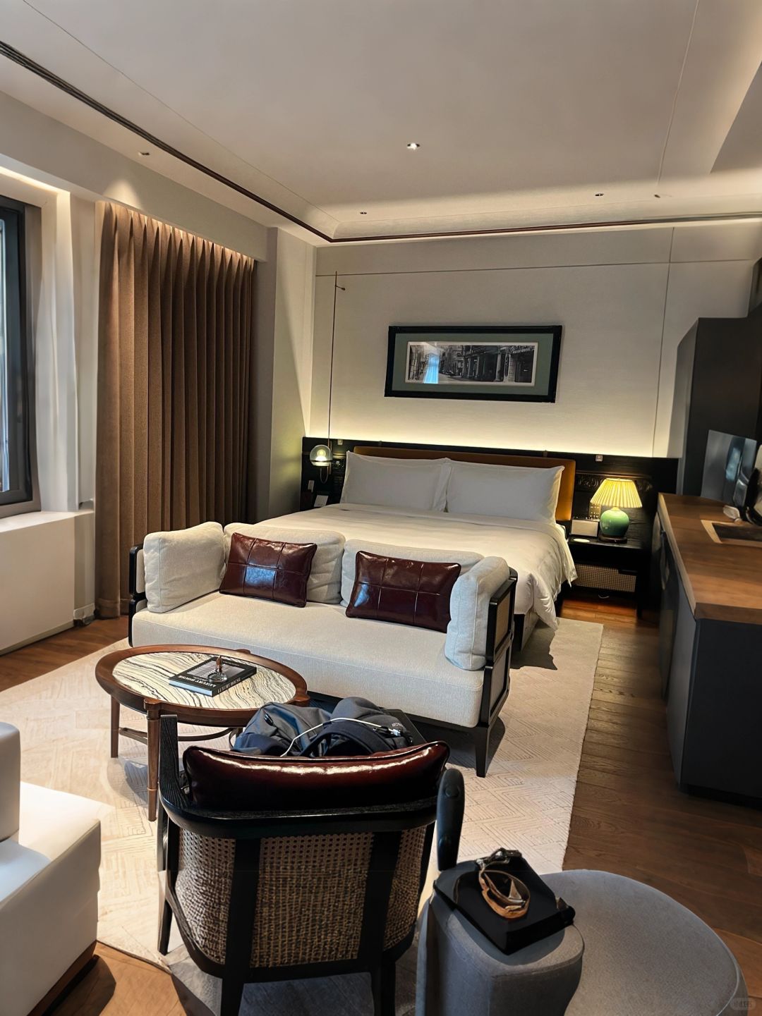 Macao-Macau's Grand Central Hotel, Minibar is free, The rooftop terrace overlooks the peninsula