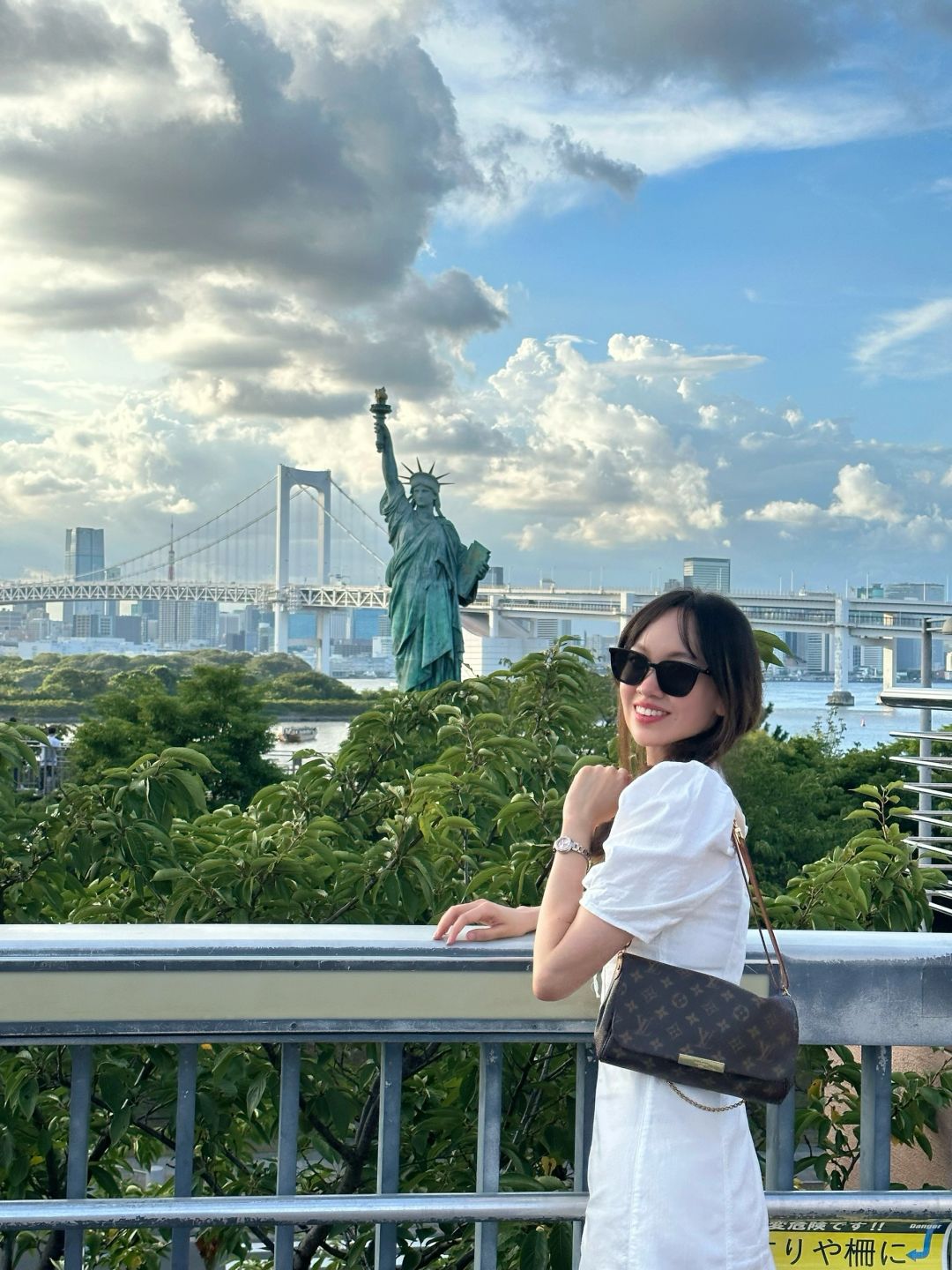 Tokyo-Tokyo Odaiba Seaside Park blows the wind of freedom, the world's third Statue of Liberty