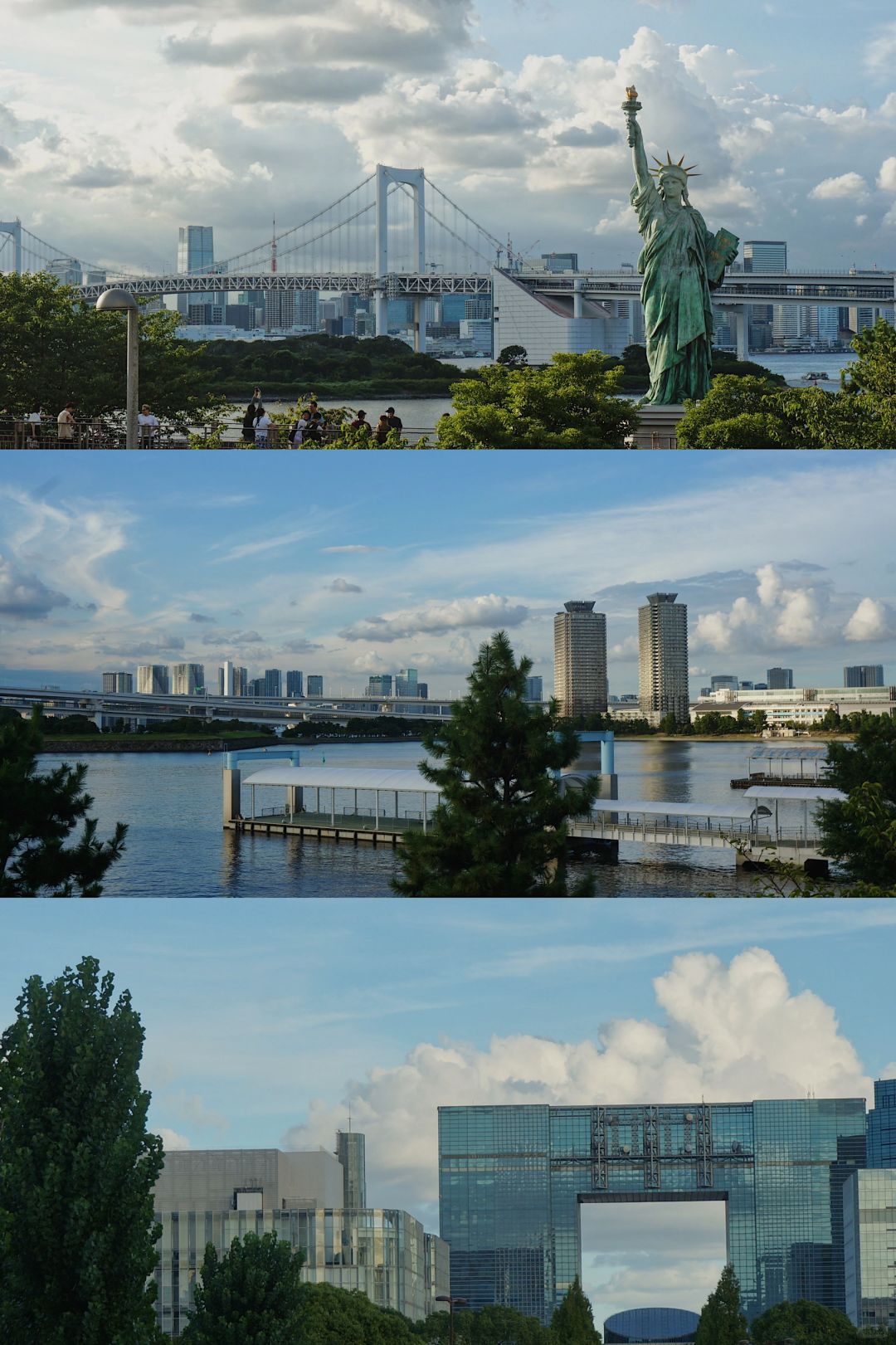 Tokyo-Tokyo Odaiba Seaside Park blows the wind of freedom, the world's third Statue of Liberty