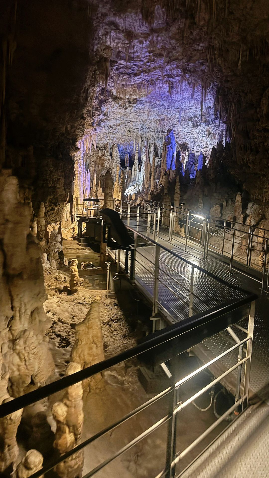 Okinawa-Gyokusen Cave in Okinawa, natural landscape stalactites, close to the center of the earth