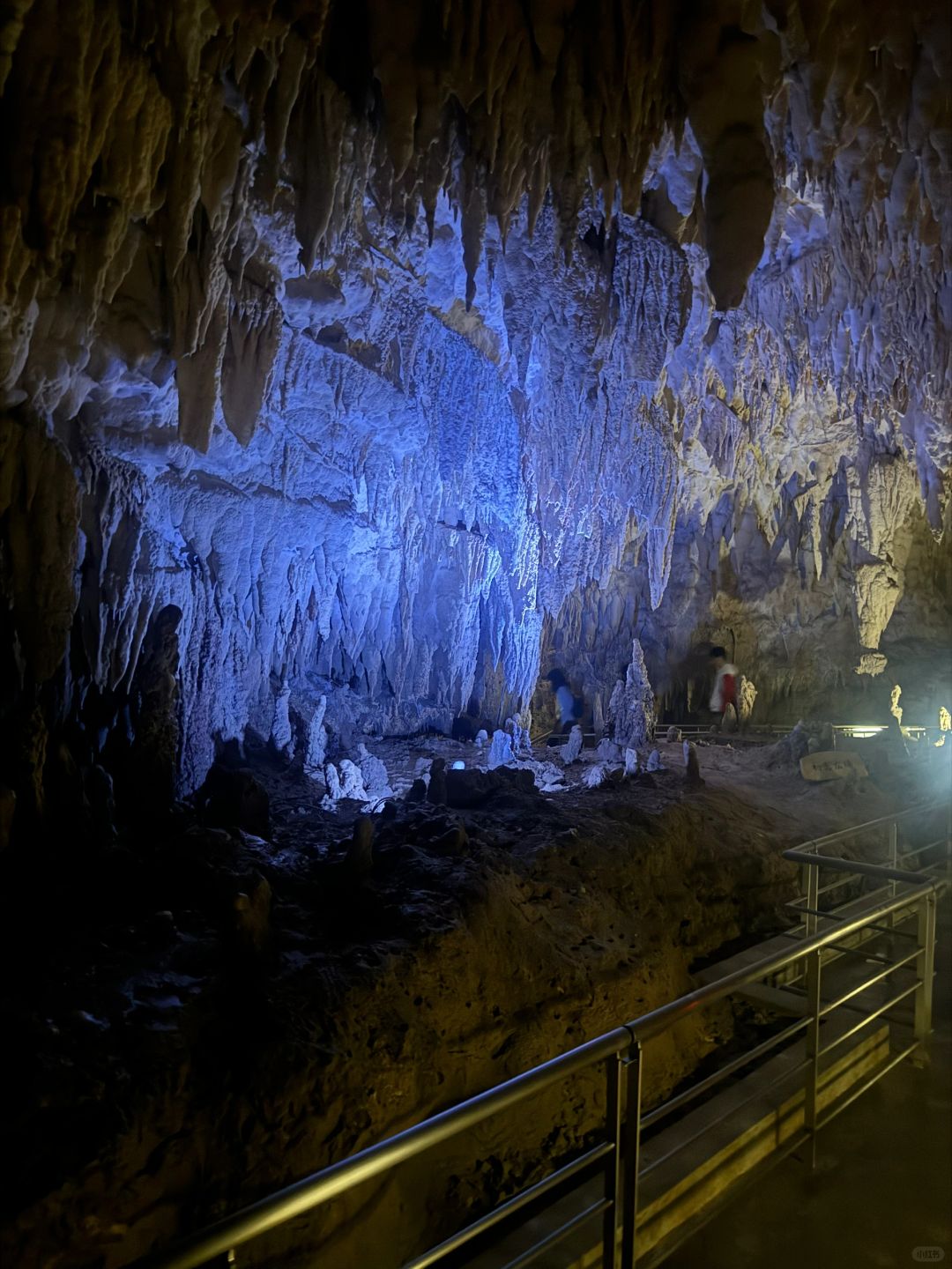 Okinawa-Gyokusen Cave in Okinawa, natural landscape stalactites, close to the center of the earth