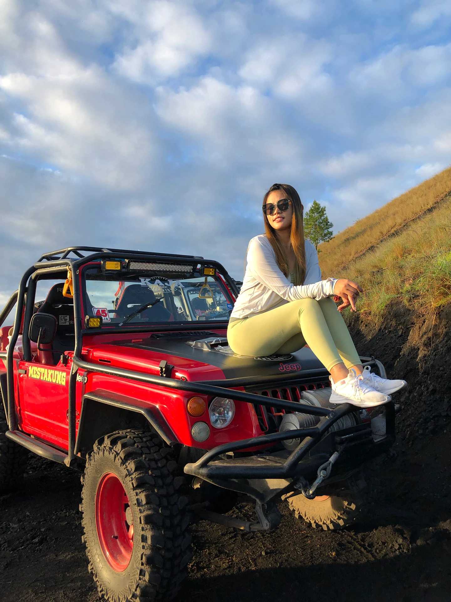 Bali-Mount Batur in Bali, 🌋where lava covered the entire village when it erupted in 1963