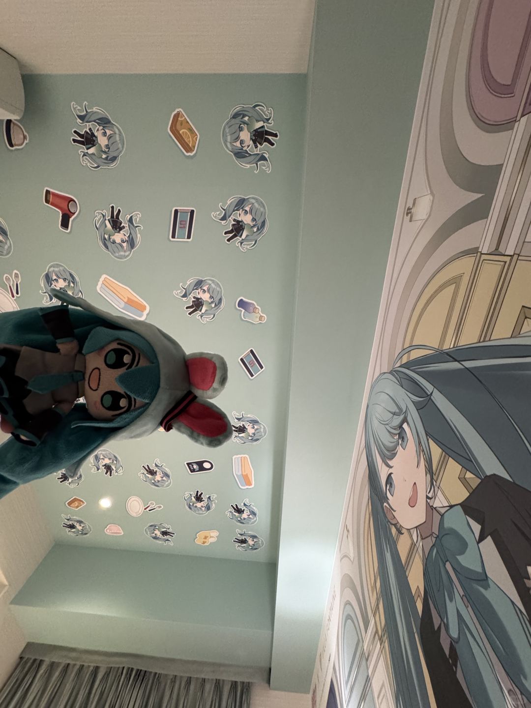 Tokyo-Haneda Airport Hotel MIKU Room, each character has a separate anime style room