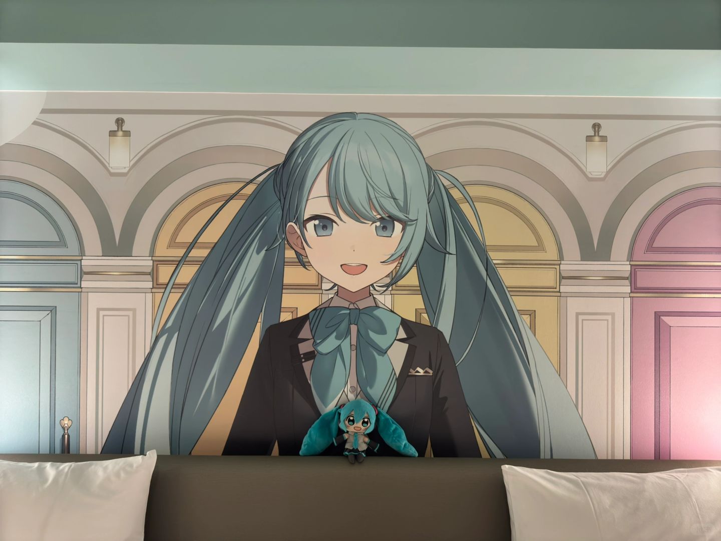 Tokyo-Haneda Airport Hotel MIKU Room, each character has a separate anime style room