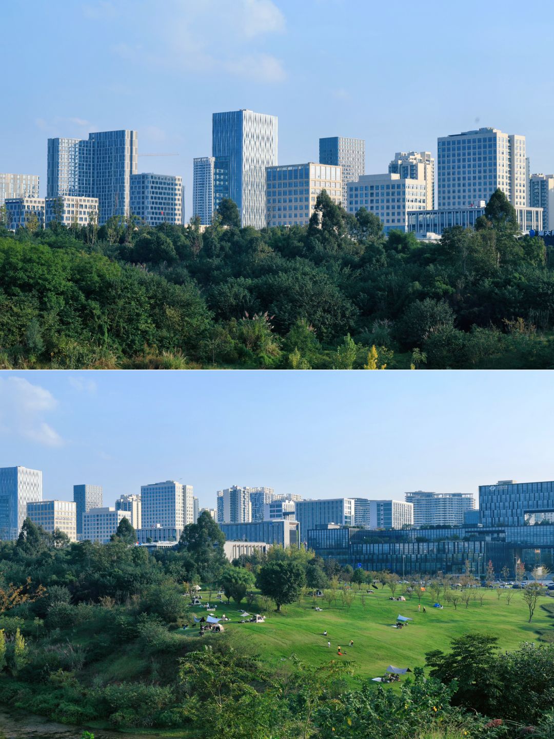 Chengdu/Chongqing-Xinglong Lake Park in Chengdu has beautiful greenways and scenic views along the way!