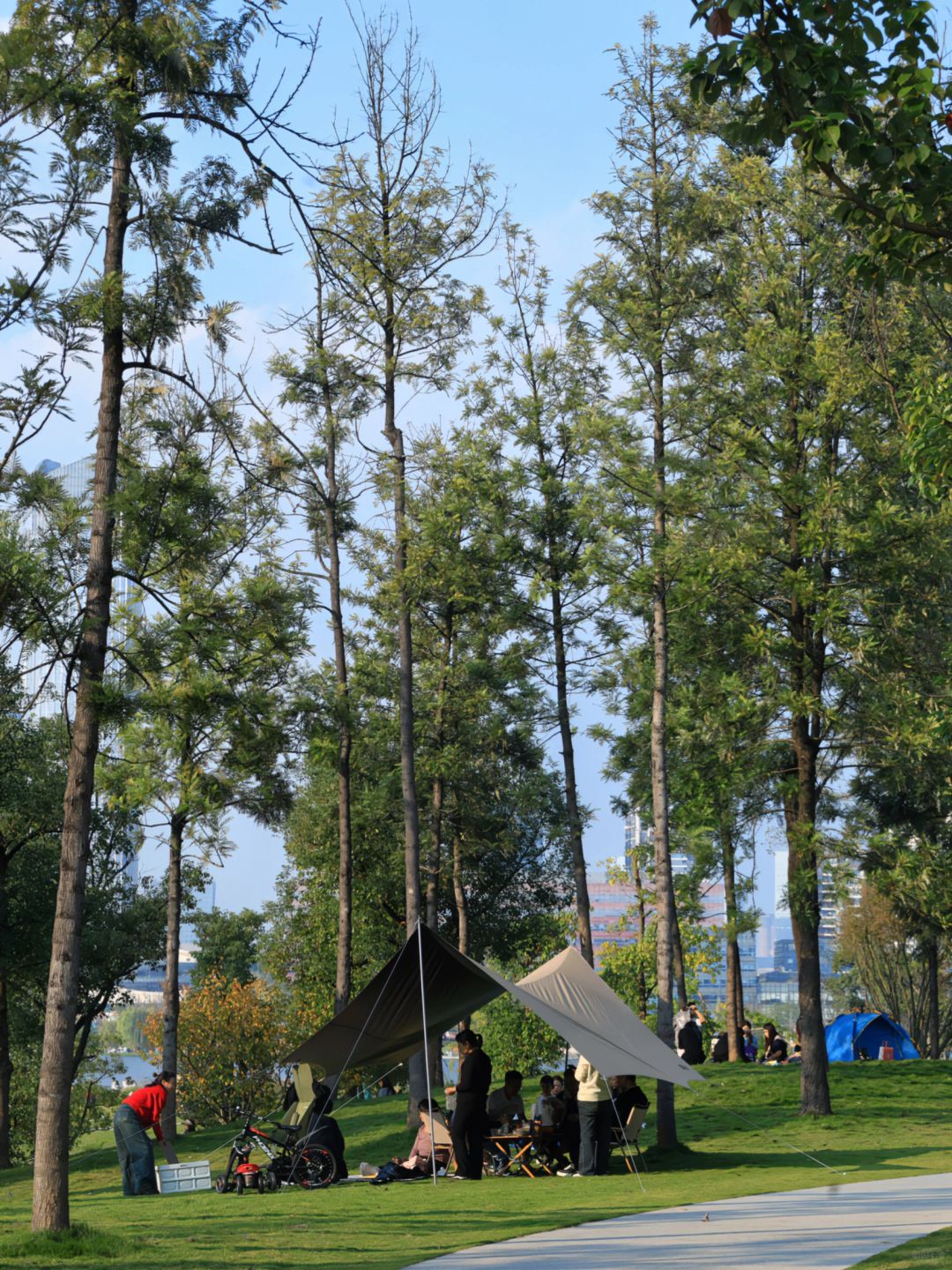 Chengdu/Chongqing-Xinglong Lake Park in Chengdu has beautiful greenways and scenic views along the way!