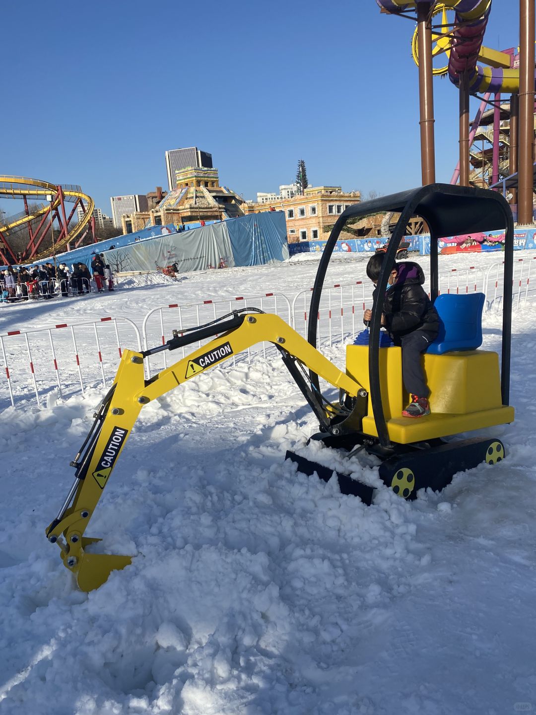 Beijing/Tianjin-Beijing Happy Valley Amusement Park, may be because of the cold weather, not many people!