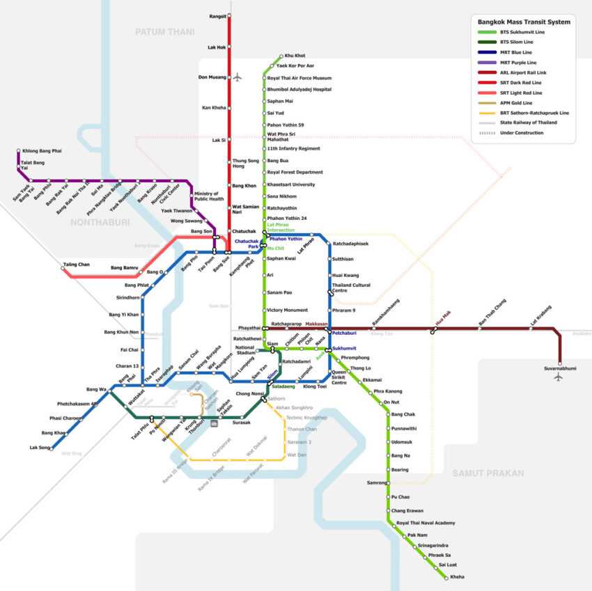 Bangkok-A comprehensive guide to Bangkok's MRT subway system in 2025 | BTS, MRT, and fares