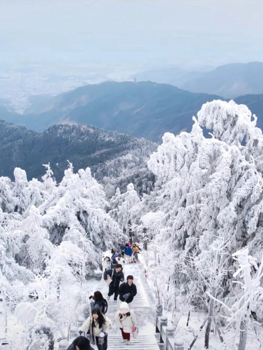 Changsha-Hengshan in Changsha, it's almost snowing, very beautiful!