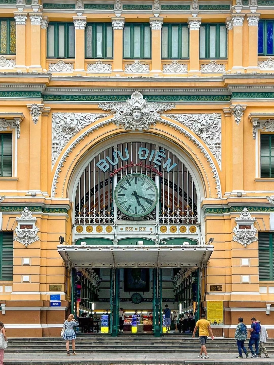 Ho Chi Minh-Saigon Central Post Office, Ho Chi Minh City, built in 1892 and full of French style