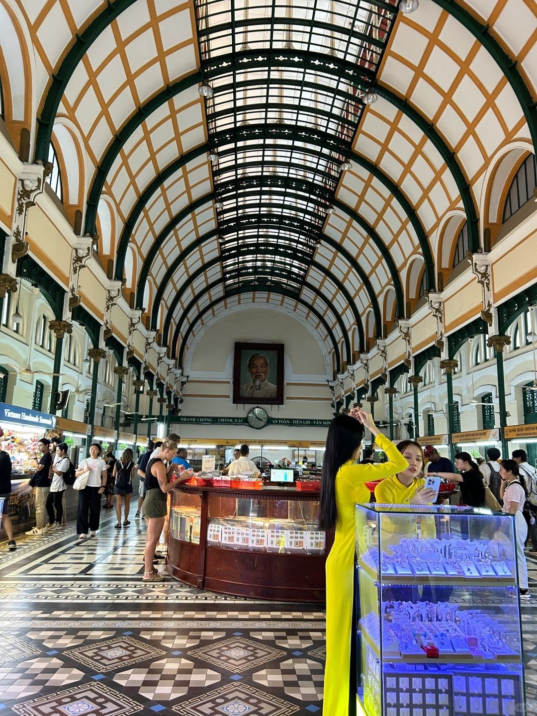 Ho Chi Minh-Saigon Central Post Office, Ho Chi Minh City, built in 1892 and full of French style