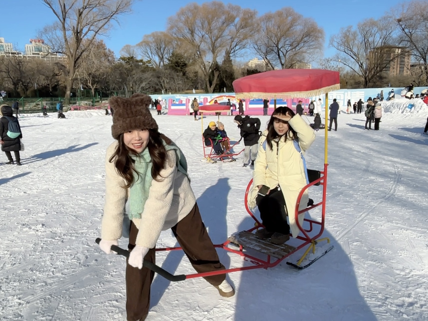 Beijing/Tianjin-Beijing Yuyuantan Park, playing snow here is not cost-effective!