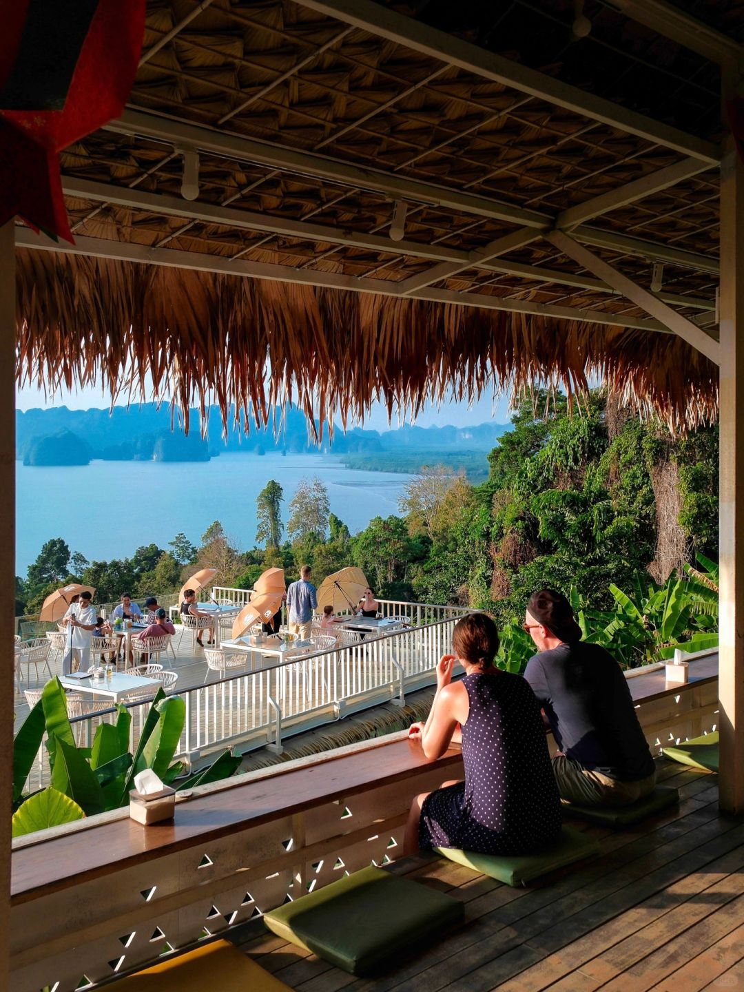 Krabi-Khaothong Hill, a cozy sea view resort cliff cafe restaurant in Krabi, Thailand