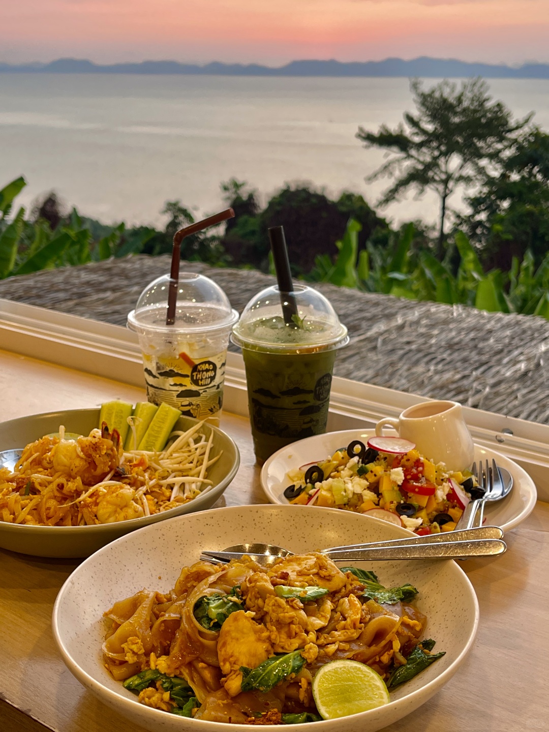 Krabi-Khaothong Hill, a cozy sea view resort cliff cafe restaurant in Krabi, Thailand