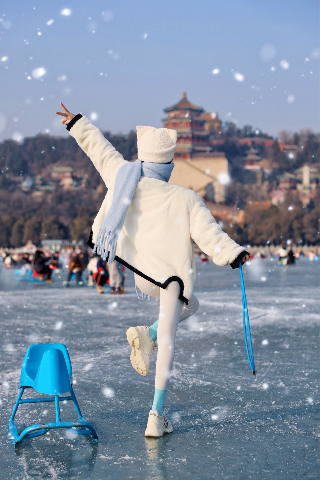 Beijing/Tianjin-Beijing Summer Palace Ice Rink, one of the favorite ice rinks among Beijing locals!