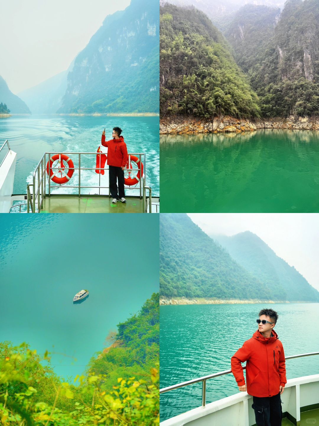 Chengdu/Chongqing-Walking through the cracks of the Tiankeng coal seam in Wulong, Chongqing, is like a fairyland of nature!