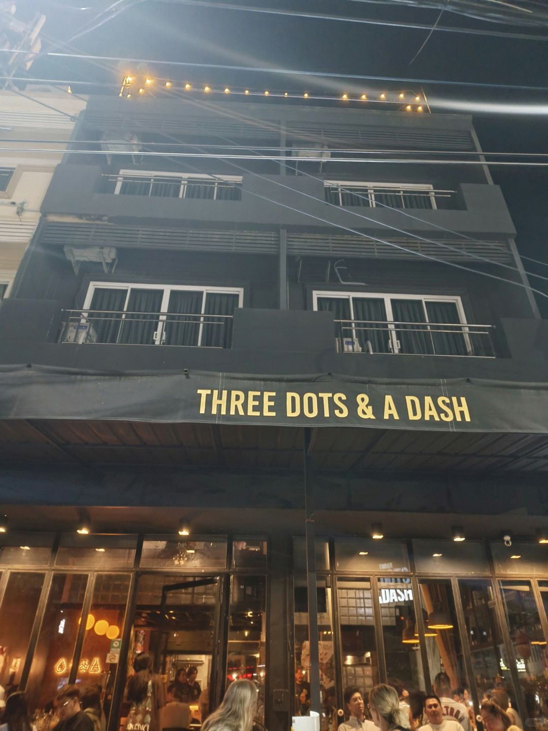 Hua Hin-Three Dots & A Dash is the favorite bar for young boys and girls in Huahin, Thailand