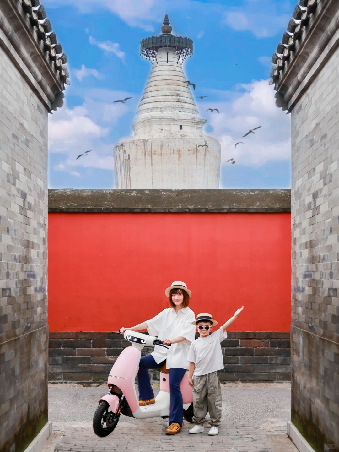 Beijing/Tianjin-The White Pagoda of Beijing, standing in a small alley 700 years ago, is shocking!