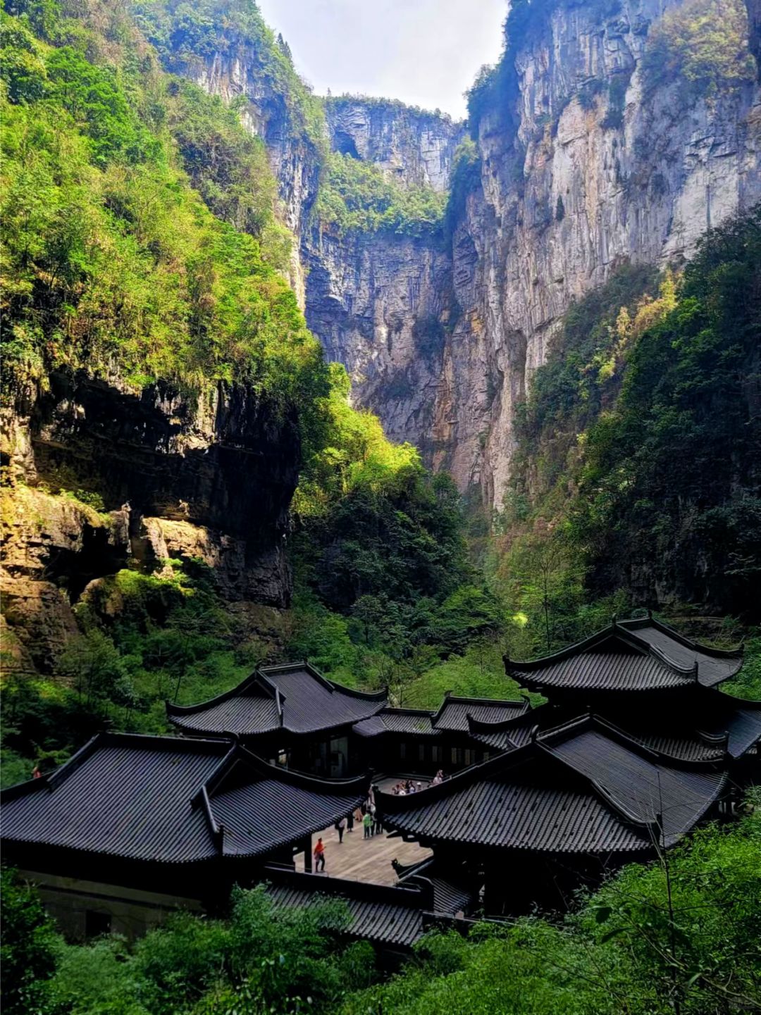 Chengdu/Chongqing-Enjoy the thrilling thrill of walking on cliffs and rapids in Wulong, Chongqing!