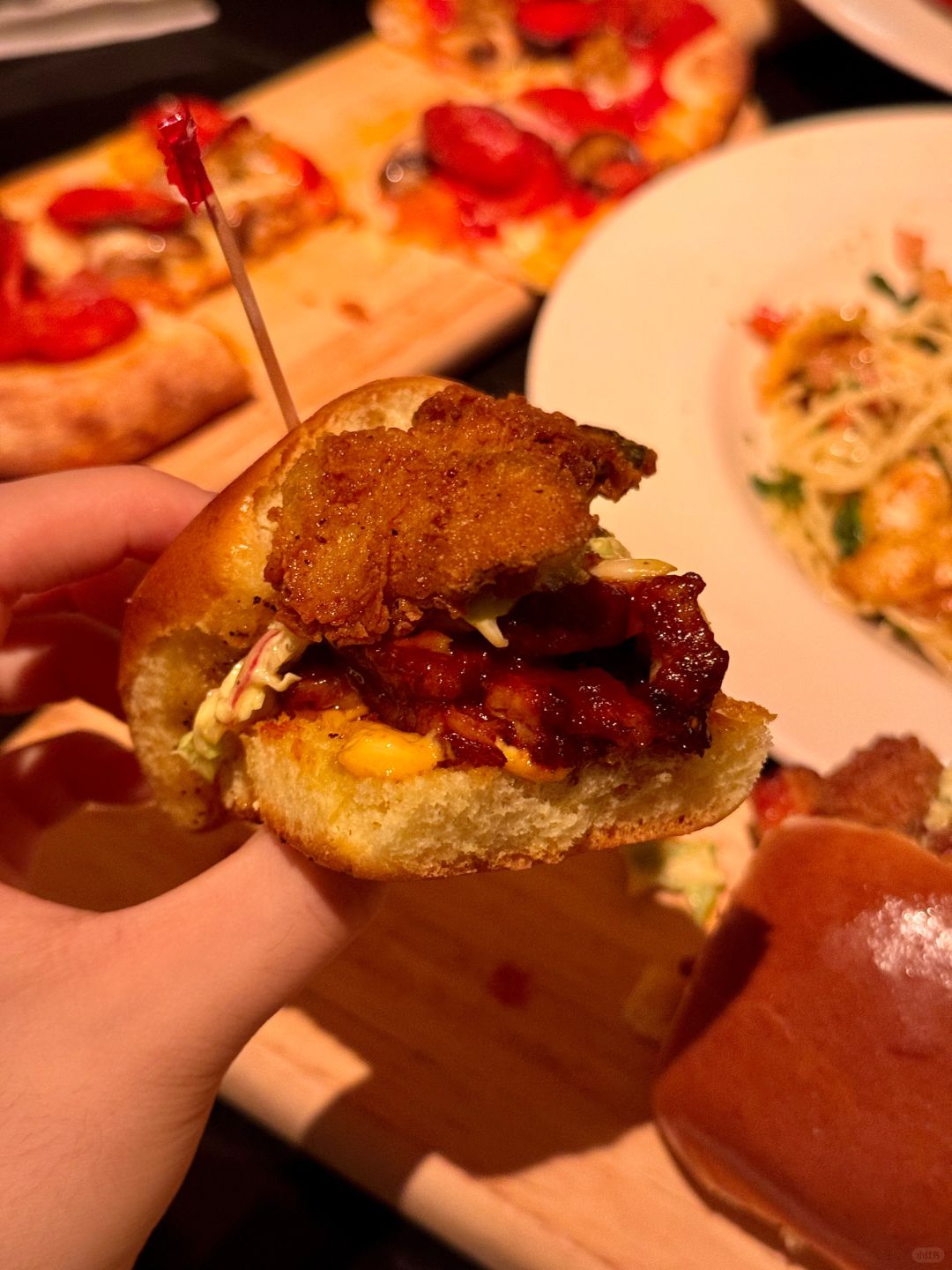 Beijing/Tianjin-The "Pork Belly Burger" at Beijing Cheesehouse Restaurant is definitely an unexpected surprise, delicious!