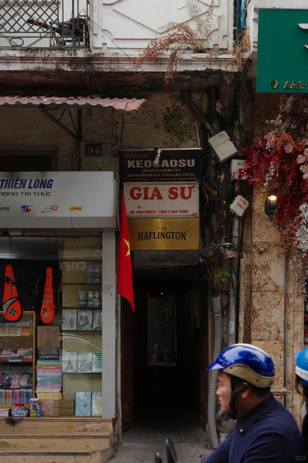 Hanoi-The Haflington Bar in Hanoi, one of the top 50 bars in Asia, is attracted by the huge dinosaur skeleton