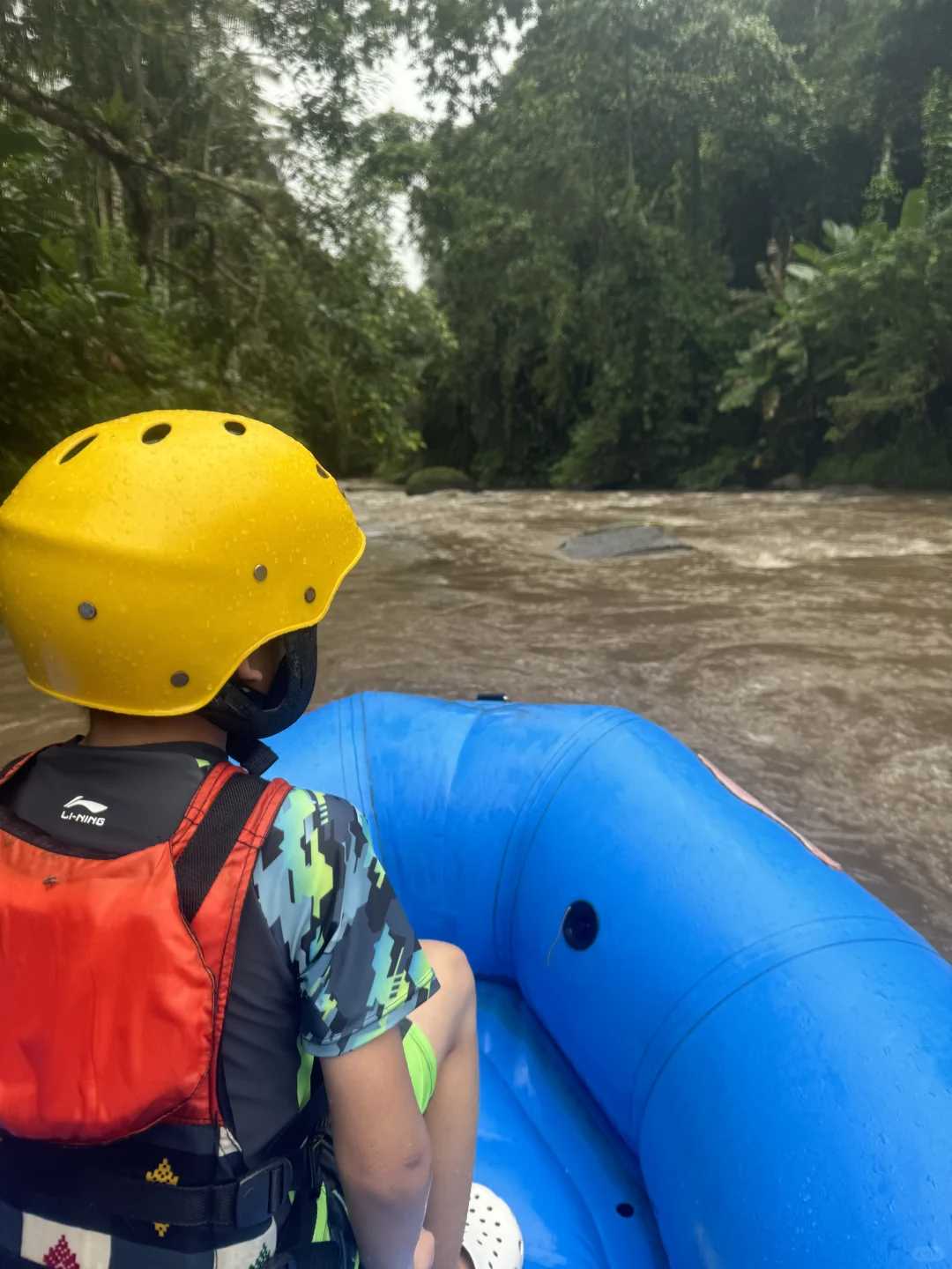 Bali-Bali Ayung River rafting and ATV off-road vehicle, with primitive and dense tropical forests on both sides