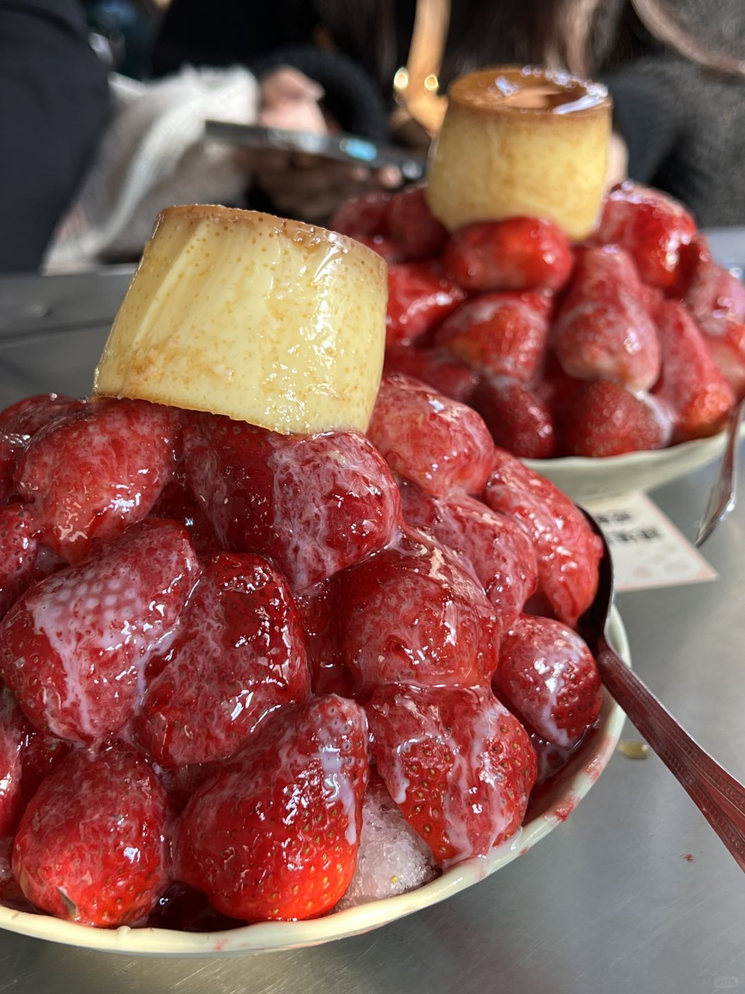 Taiwan-Bingxiang, Tainan’s exclusive strawberry ice cream, 🍓perfect combination of strawberry and brulee