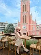 Take photos at Ho Chi Minh City Pink Church and Ola Hale Restaurant & Bar