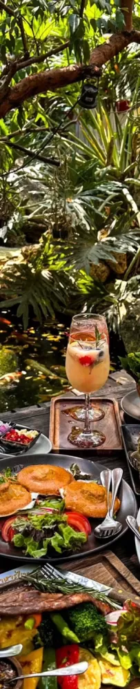 Baan Suan Sathon, Monet Garden, Bangkok, a Thai restaurant in a tropical rainforest style