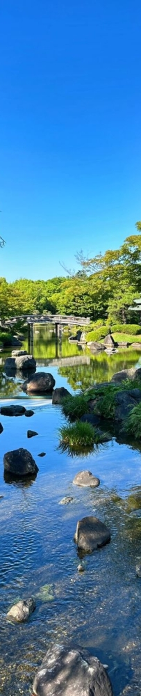 Daisen Park in Sakai, Kansai, Osaka Prefecture, Japanese garden with almost no tourists