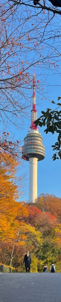 Visit Seoul Namsan Park when the weather is good and enjoy the beautiful sunset