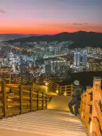 Busan Night View 🌃｜Hwangnyeongsan Observation Deck & Beacon Tower