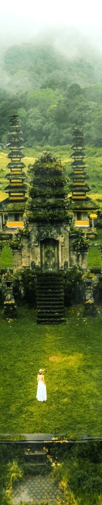 Pura Ulun Danu Tamblingan, an ancient 10th century temple on Lake Tamblingan, Bali