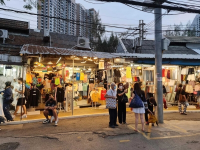 Chatuchak Weekend Market (JJ market) in Bangkok, with a wide variety of goods at low prices