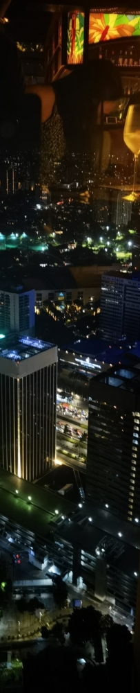 The rooftop bar on the 65th floor of the Langham Hotel in Jakarta has unique cocktails