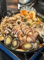 Busan Guanganli, a fresh large seafood soup ? only $15 per person