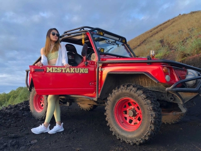 Mount Batur in Bali, 🌋where lava covered the entire village when it erupted in 1963