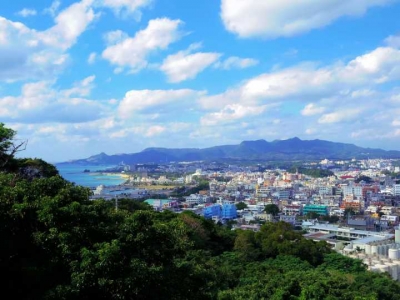 The observatory of Nago Castle Park in northern Okinawa! A hidden spot for enjoyment