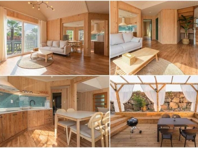 Three super Jeju AirBnb, wooden villa by the Hallim Sea and villa by the Wolryeongri Sea