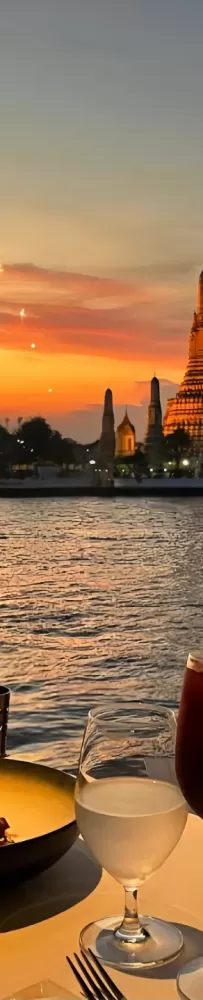 Sala Rattanakosin Eatery and Bar, Chao Phraya River restaurant with a view of Wat Arun