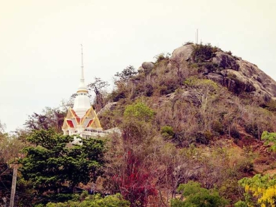 Hua Hin Chopstick Hill Khao Takiab and Khao Krailat, standing on the mountain overlooking Hua Hin Beach