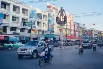 Fragments of Krabi Town in Thailand travel, experience the atmosphere of local life