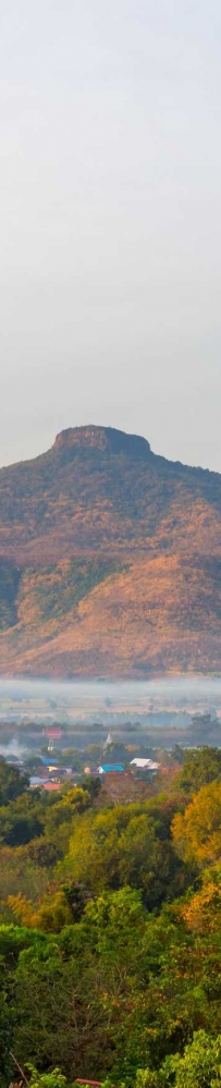 Phu Luang, a tourist destination in Loei Province, Thailand, enjoy the sea of ​​fog floating above the mountain